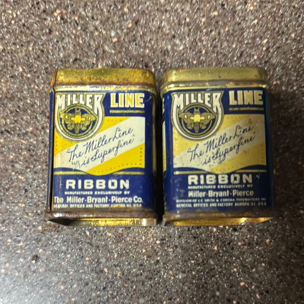 Miller Line Ribbon Tins